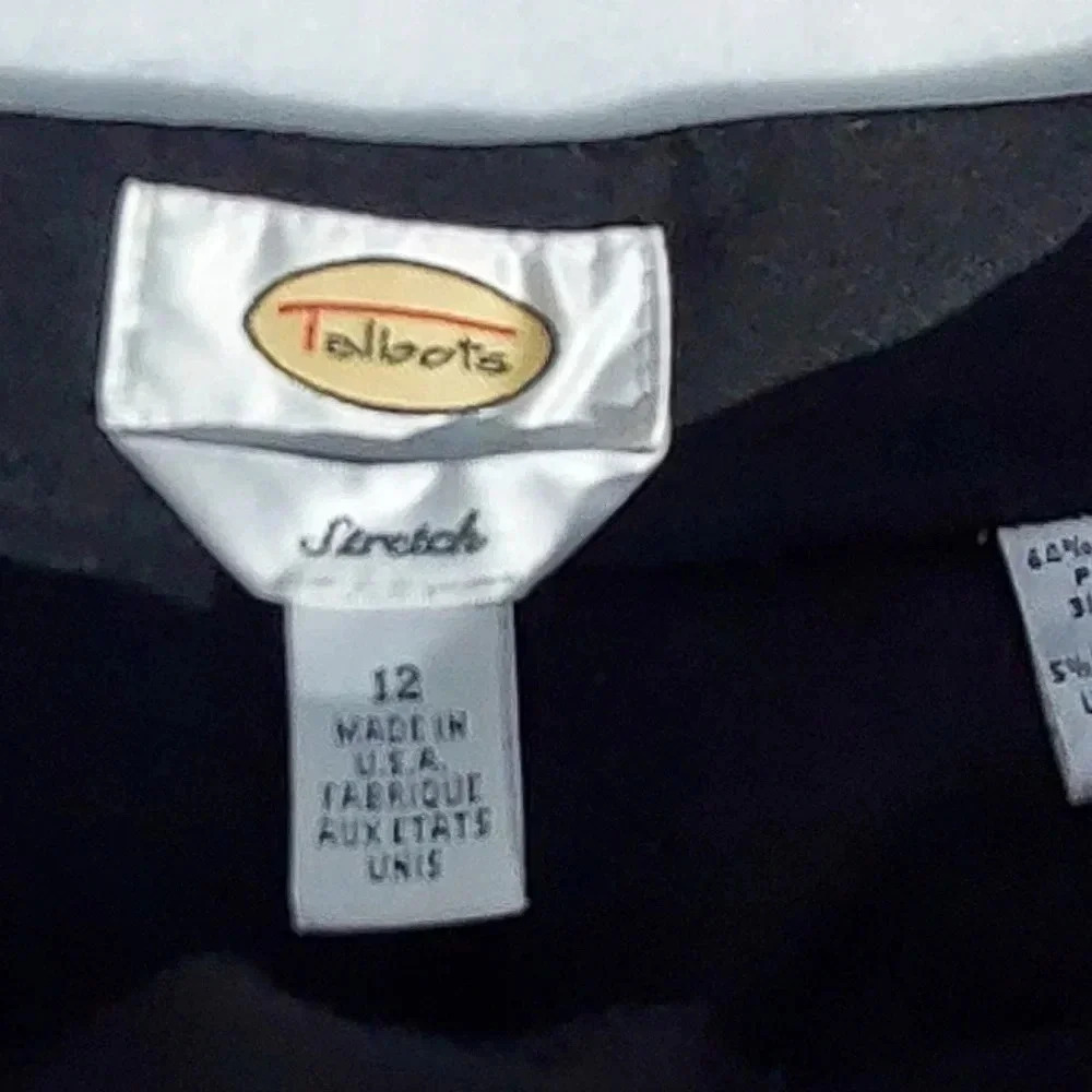 Talbots Stretch Black Pants for Women Size 12 - Picture 6 of 11